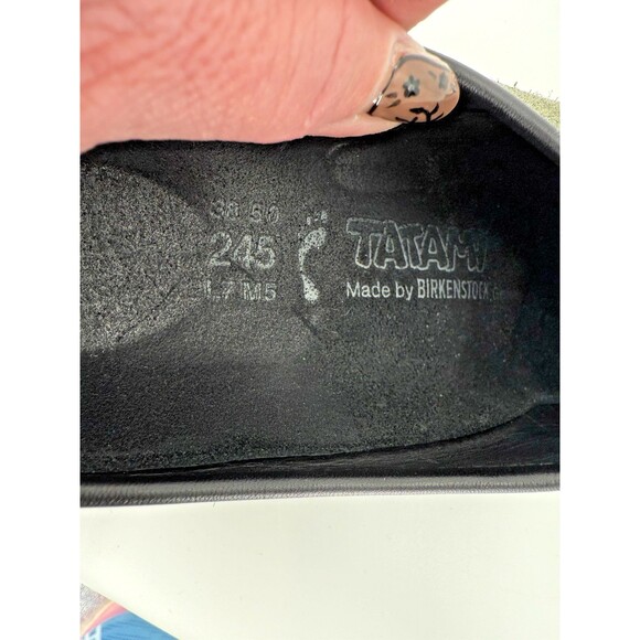 BIRKENSTOCK Tatami Olive Green Suede Clogs Mules Slip-on Shoes LADIES 7 MEN'S 5 - Picture 14 of 14